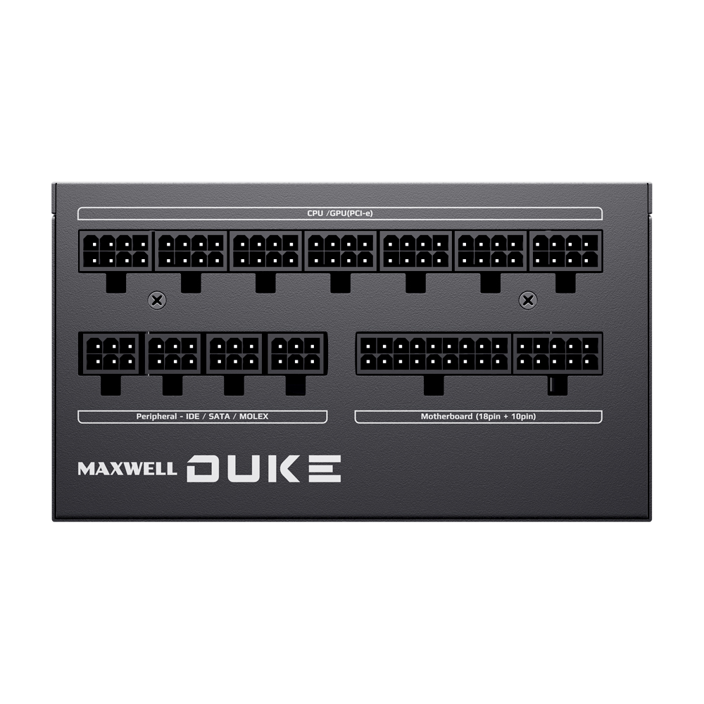 맥스엘리트 MAXWELL DUKE 1000W 80PLUS플래티넘 풀모듈러 퓨어화이트_이미지