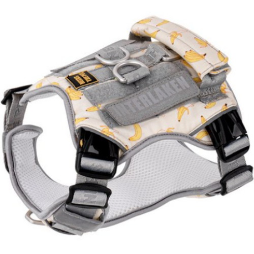 니즈더펫 패턴 인터라켄 미니 강아지 하네스 바나나 (XXS~L)_이미지