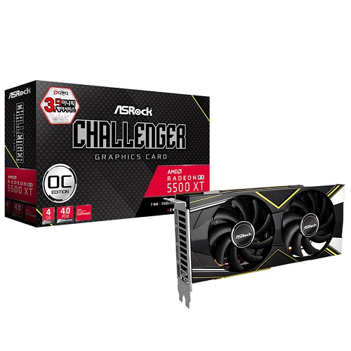 ASRock 라데온 RX 5500 XT CHALLENGER D OC D6 4GB 디앤디컴_이미지