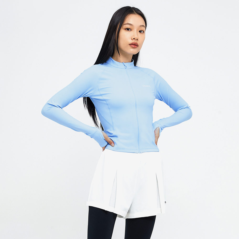 배럴 여성 에센셜 크롭 집업 래쉬가드 B4SWWCZ001AQB