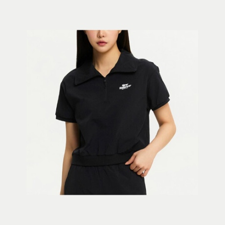 뉴발란스 프로즌 우븐 스트레치 카라 반집업 NBNFE3W612_이미지