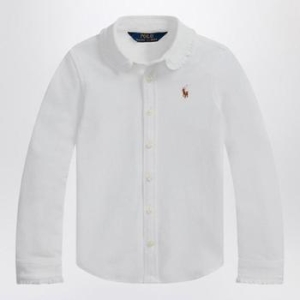 폴로랄프로렌 폴로 White Oxford shirt with ruffles 312901132002CO/XH POLOR-WHT 632-4..