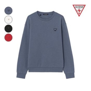 게스 공용 세미오버핏 미니삼각 기모 맨투맨 35545694_이미지