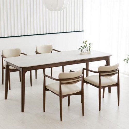 더원 벨루스 세라믹 식탁 1500 (의자4개)_이미지