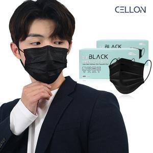 KBH한국생활건강 무궁화 MB필터 올블랙 대형 덴탈 일회용 마스크 50매