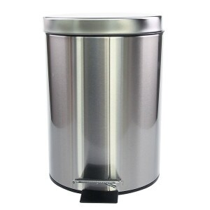 삼정크린마스터 스텐 페달 원형 휴지통 20L