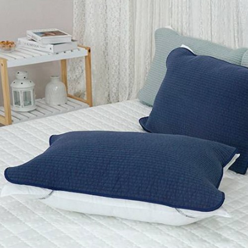 대창무역 스누즈 피그먼트 순면 밴딩 코지 덧베개 커버 (1개, 70x30cm)_이미지