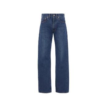 X 쿠로 보야지 로고 패치 파이브 포켓 진 990001 TP4524