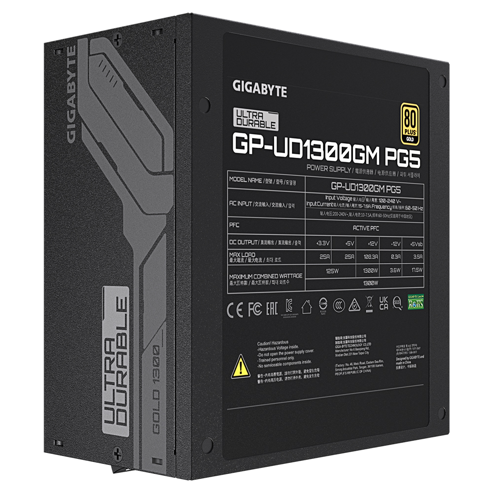 GIGABYTE UD1300GM PG5 80PLUS��� Ǯ��ⷯ ATX3.0 �Ǿ���Ʈ