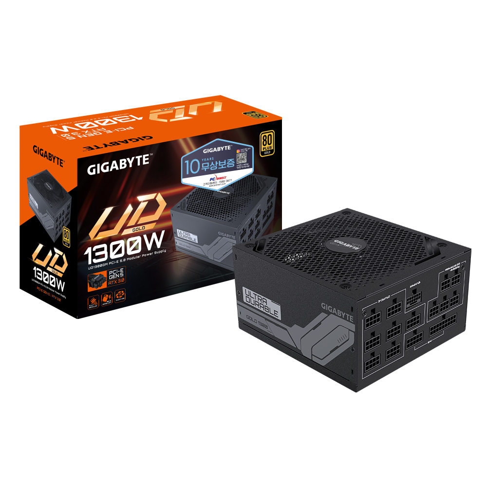 GIGABYTE UD1300GM PG5 80PLUS골드 풀모듈러 ATX3.0 피씨디렉트이미지입니다. 누르면 해당 게시물로 새창이동합니다.