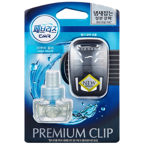 P&G 페브리즈 아쿠아왈츠 클립형 차량용 방향제 7ml (11개)
