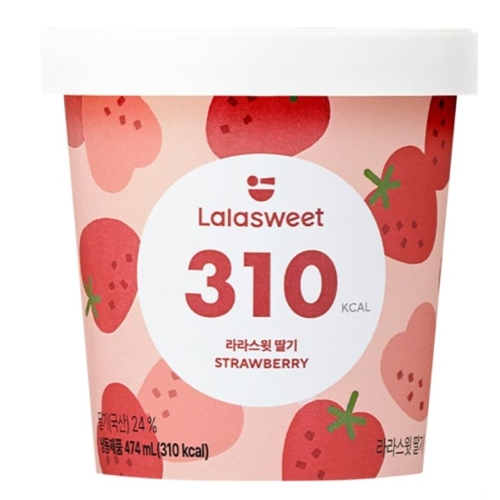 라라스윗 딸기 파인트 474ml (18개)_이미지