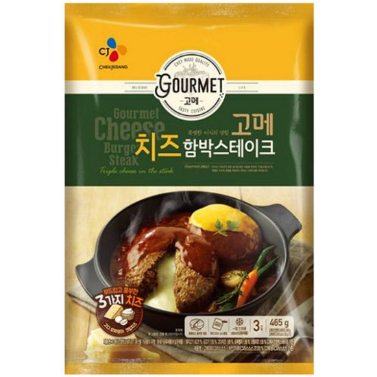 CJ제일제당 고메 치즈 함박스테이크 465g (1개)