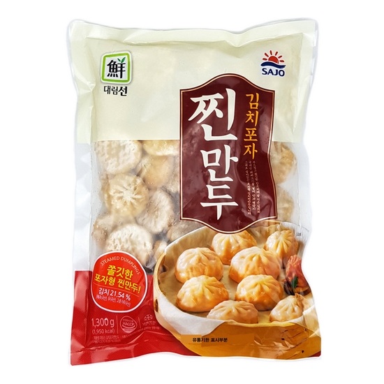 사조대림 대림선 김치 포자 찐만두 1.3kg (1개)_이미지