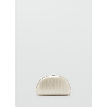 망고 체인 스트랩 오벌 클러치백 / 27026717_03 GRIS HIELO