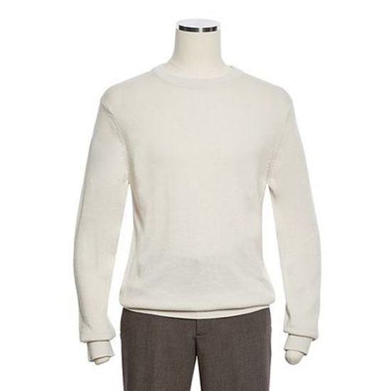 RRGPKT03AEK 남성 라운드넥니트 가을 F W 울 블렌드 아이보리 컬러 라운드 니트 RRGPKT03A