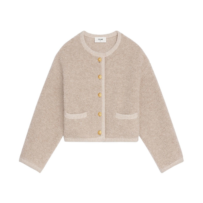 셀린느 여성 알파카 울 가디건 자켓 2A50Z245P 02OQ_이미지