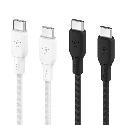 벨킨 PD C to C타입 100W 부스트업 브레이디드 케이블 CAB014bt3M (3m)_이미지