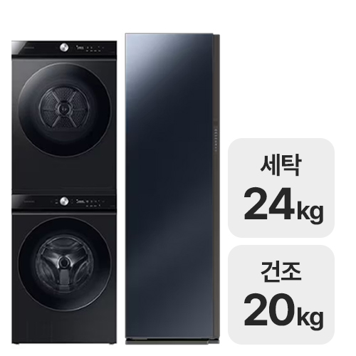 삼성전자 비스포크 AI WF24A9500KV + DV20A9740CV + 에어드레서 DF10A9500CG