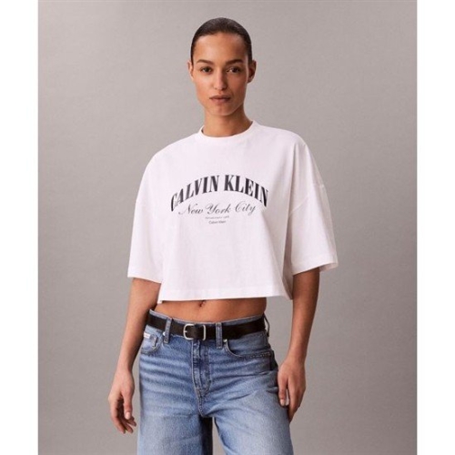 Ķ��Ŭ���� �� CALVIN KLEIN JEANS ���� ũ�ӵ� �ڽ� ü��Ʈ �ΰ� ���� Ƽ���� 47F813G YAF 47F813GYAF