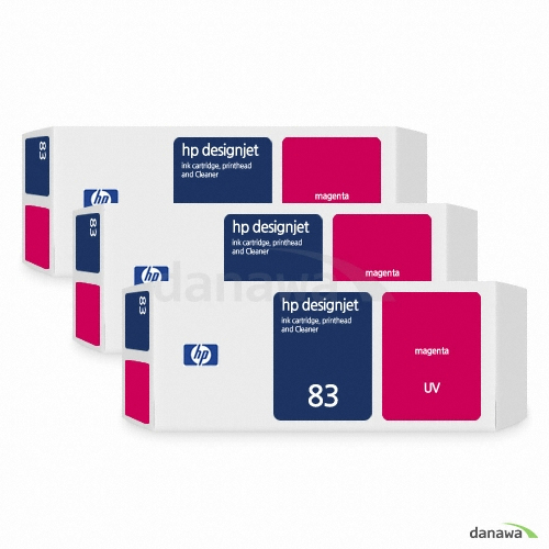 HP 정품 83 (C5074A) 밝은빨강 (멀티팩)_이미지