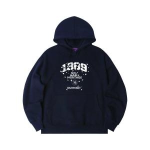 뉴해빗 국내판 후드티 N/H CRACK NHH LOGO 오버핏 기모 후드_멜란지화이트 SOH4-4NH1206 148992