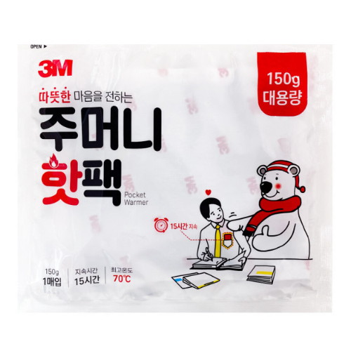 3M 대용량 주머니 핫팩 150g (5개)_이미지