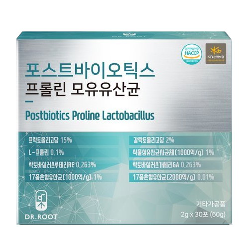  닥터루트 포스트바이오틱스 프롤린 모유유산균 2g 30포 [6개]