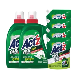 피죤 액츠 퍼펙트 딥클린 3.5L + 리필 2.2L (본품2개+리필4개)