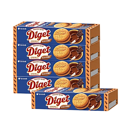 오리온 다이제샌드 초코 스프레드 98g (5개)_이미지