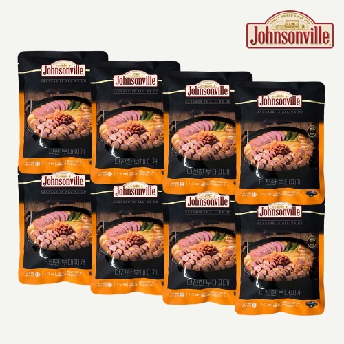 쟌슨빌 뉴 더진한 부대찌개 500g 8팩+농심사리면 8팩_이미지