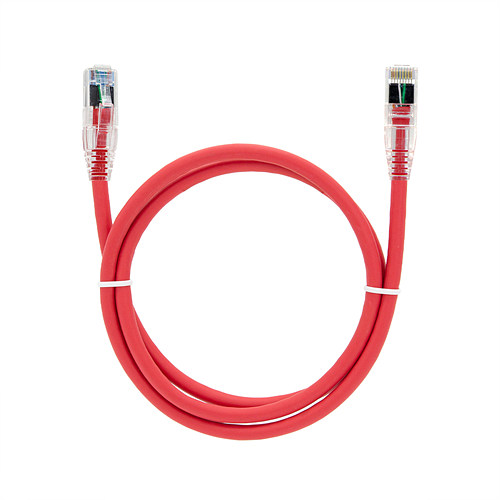 탑라인에이치디 솔탑 CAT.6 UTP 기가비트 레드 랜케이블 (SOLTOP-1000, 1m)_이미지