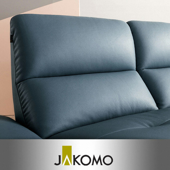 자코모 아르테 기능성 천연가죽 소파 4인용 (스툴포함)_이미지