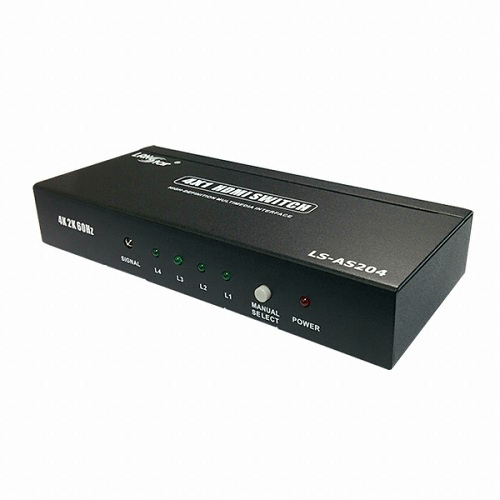 라인업시스템 LANSTAR 4:1 HDMI 2.0 선택기 (LS-AS204)_이미지