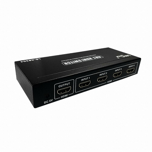 ���ξ��ý��� LANSTAR 4:1 HDMI 2.0 ���ñ� (LS-AS204)