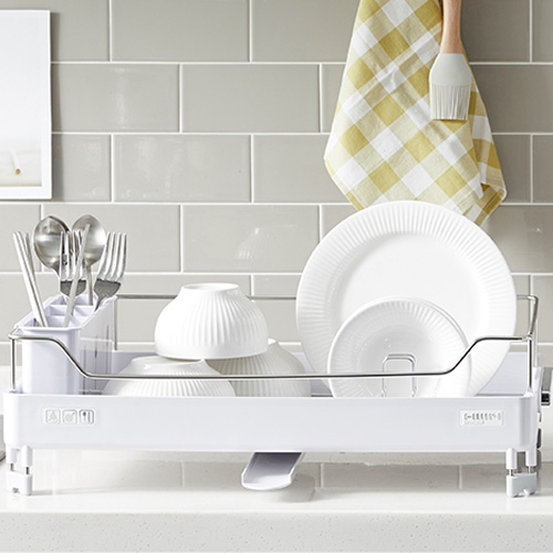 한샘몰 베이직 주방 스텐식기건조대 1단_이미지