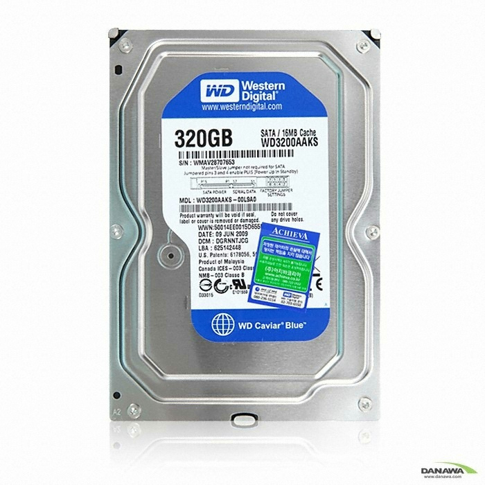 Western Digital WD Caviar Blue SATA2/7200/16M (WD3200AAKS, 320GB)