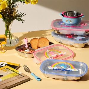 하트투하트 케어베어 유아 스텐 간식 도시락