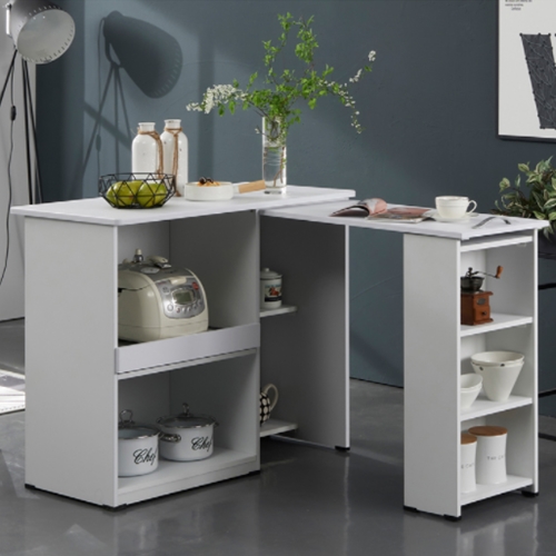 주방 확장형 코너 아일랜드식탁