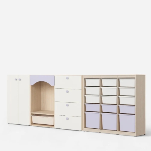 샘키즈 옷장세트 1800 B형+샘키즈 1305 수납장