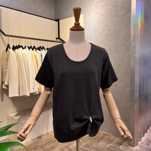 베이직 U넥 반팔 티셔츠 AOA2HK332