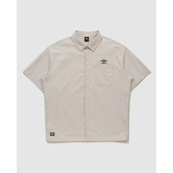 엄브로 반팔 카라 셔츠 UQ221CJK44_이미지