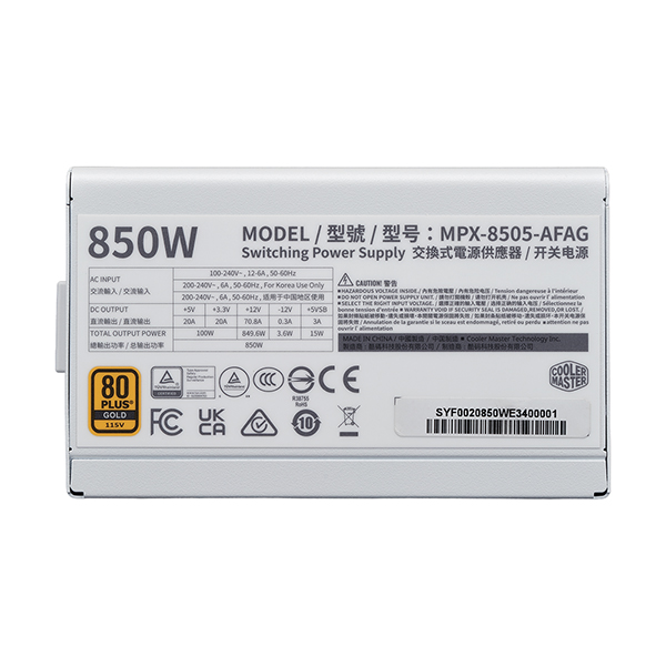 �𷯸����� ELITE GOLD 850 ATX 3.1 Ǯ��ⷯ ȭ��Ʈ