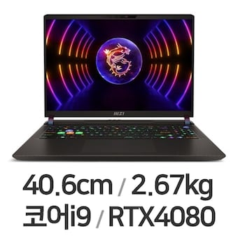 MSI GP시리즈 Vector GP68 HX 13VH-i9 QHD WIN11 32GB램