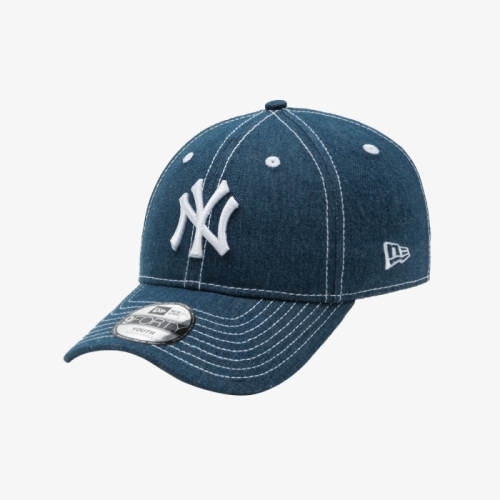 뉴에라 키즈 MLB 뉴욕 양키스 데님 볼캡 인디고 14208929_이미지