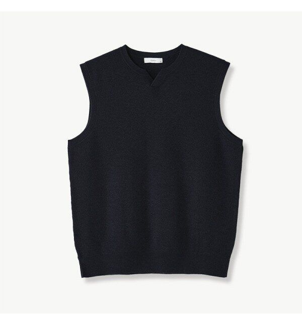 DIEMS 소프트터치 노치드넥 베스트 네이비 클래식핏 -DKVUC02CSN 472711Moony_이미지