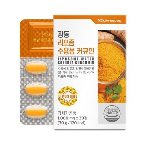 광동생활건강 광동 리포좀 수용성 커큐민 1000mg 30정 (1개)_이미지