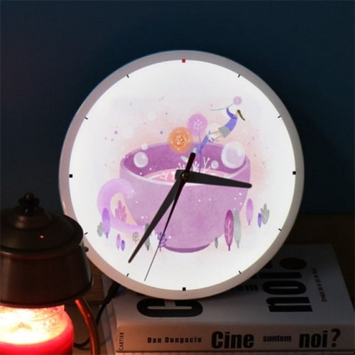 꾸밈 ng015-LED시계액자25R_커피가식기전에_이미지