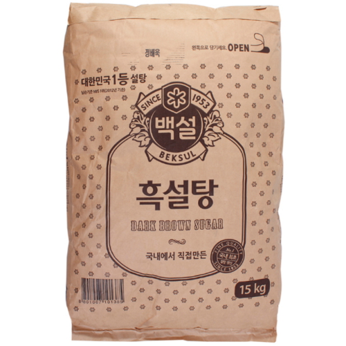 백설 흑설탕 15kg (1개)_이미지