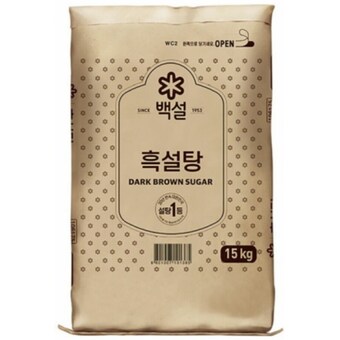 백설 <b>흑설탕</b> <b>15kg</b>
